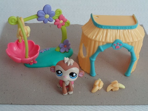 Littlest Pet Shop apina + tarvikkeet