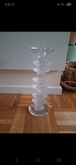 Iittala Festivo kynttilänjalka kirkas lasi