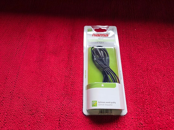 Hama 122264 digitaalinen RCA-kaapeli (1,5 m) – Uusi, paketissa