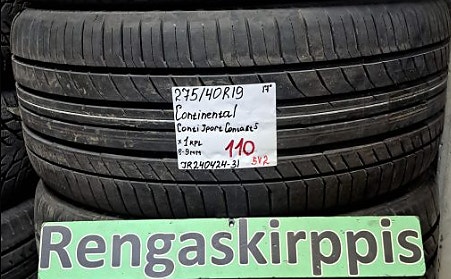 1kpl 275/40R19 Continental ContiSportContact 5 kesä 8-9mm