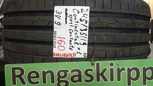 1kpl 245/35R19 Continental SportContact 6 kesä ajamaton