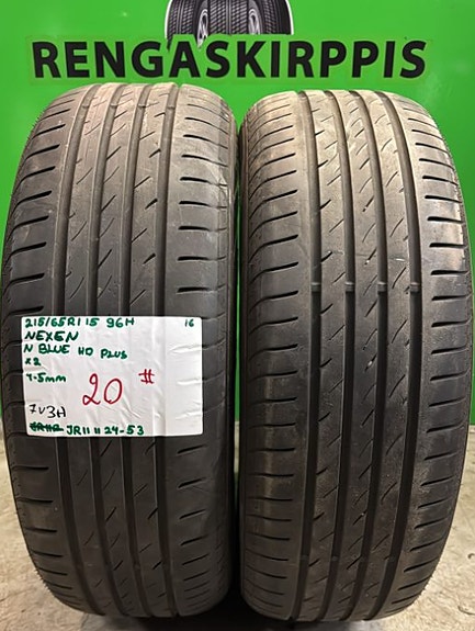 1kpl 215/65R15 Nexen NBlue HD Plus 96H kesä 4-5mm