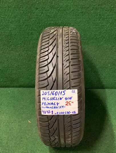 1kpl 205/60R15 Michelin Primacy 91W kesä uudenveroinen