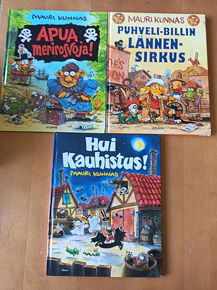 Mauri Kunnas -kirjapaketti, 3 kirjaa