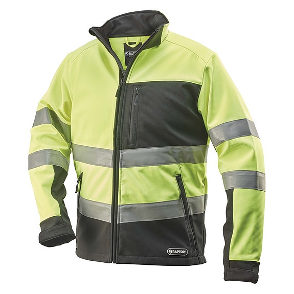 Softshell-takki Raptor keltainen lk 2 XXL