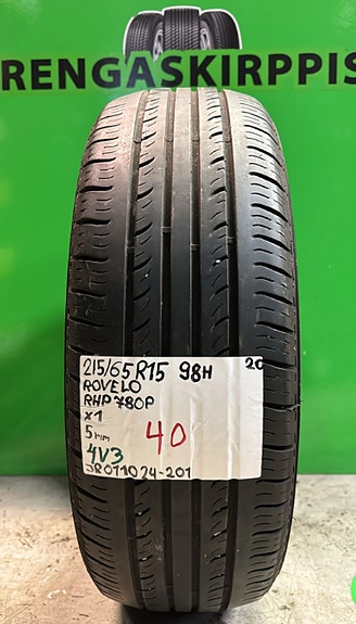 1kpl 215/65R15 Rovelo RHP 780P 98H kesä 5mm