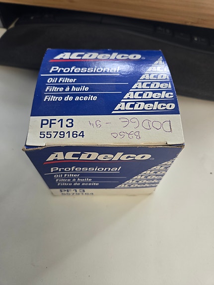 öljynsuodatin ACDelco PF13 (5579164) mopar Dodge B250 -94