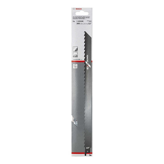 Puukkosahanterä Bosch S 1211 K 5 kpl