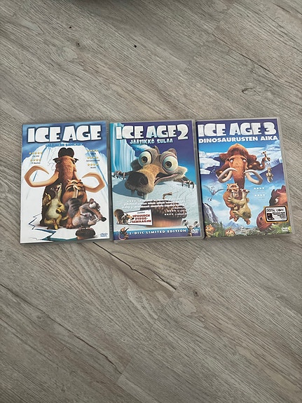Ice Age 1–3 DVD-elokuvat