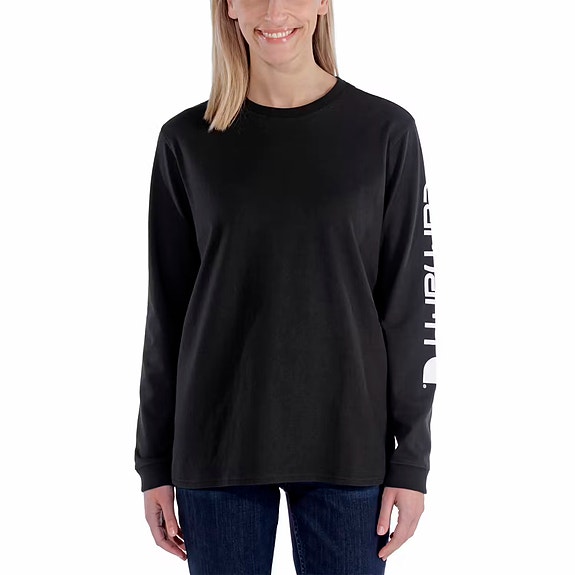 Naisten pitkähihainen T-paita Carhartt 103401 musta XL