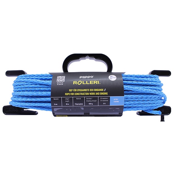 Köysi Rolleri 6 mm 30 m sininen