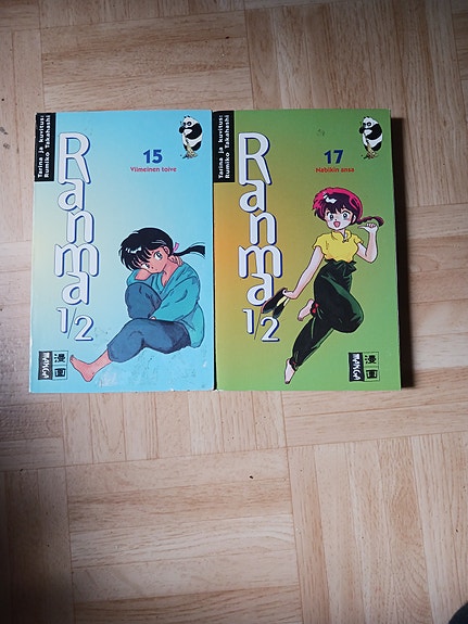 Ranma 1/2 manga pokkarit osat 15 ja 17