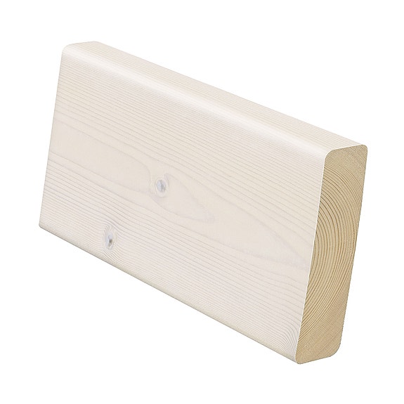 Höylätty kuusi 28x140x2400 mm valkoinen 4 kpl