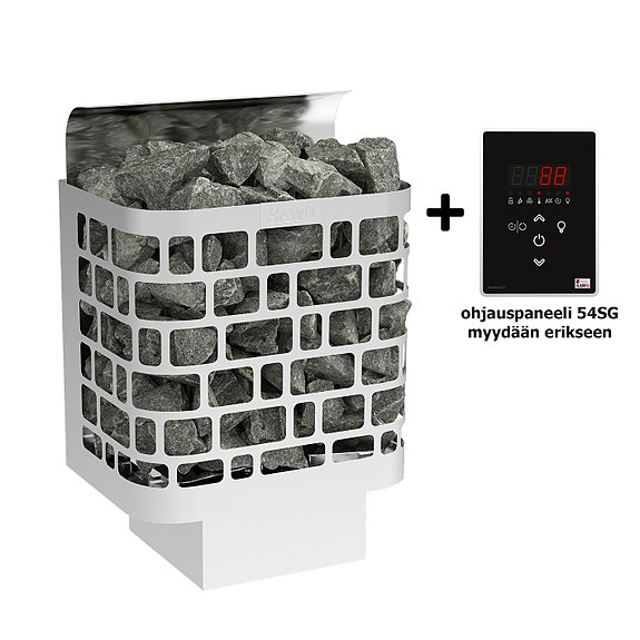 Sähkökiuas Sawo Krios 6,0 kW 5-9 m³ etäohjattava