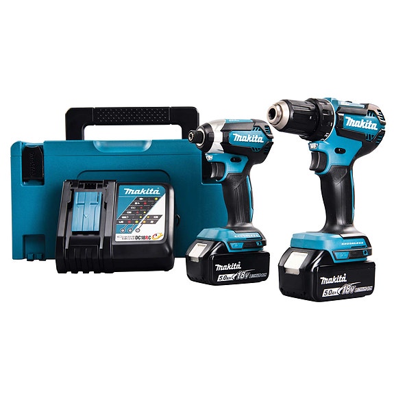 Akkukonesarja Makita 18V DLX2289TJ 2 konetta