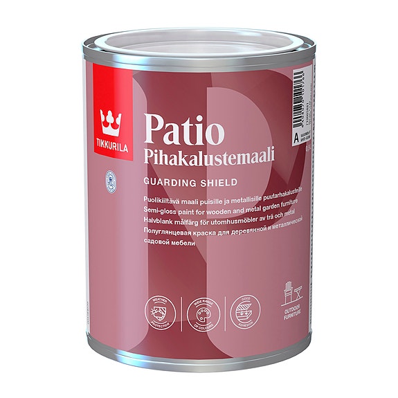 Pihakalustemaali Patio 0,9 l A valkoinen