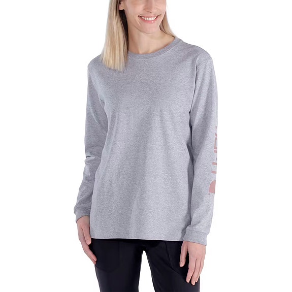 Naisten pitkähihainen T-paita Carhartt 103401 harmaa S