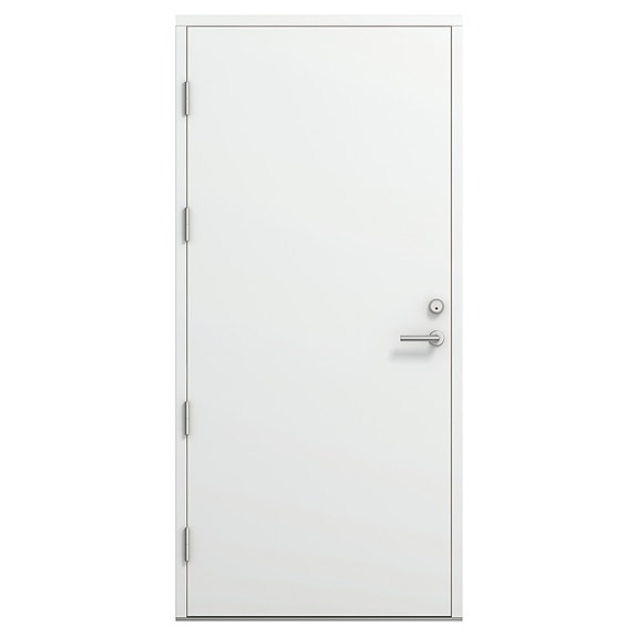 Ulko-ovi Kaski Olos 9x21 vasen 170 mm valkoinen