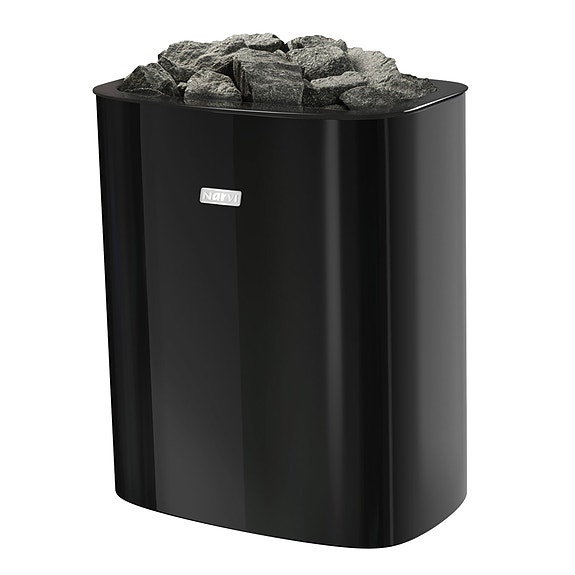 Sähkökiuas Narvi NC Electric 6 kW musta