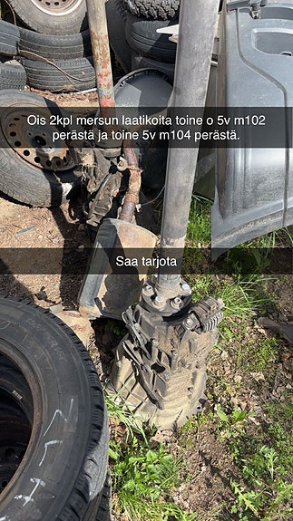 Mersun manuaalilootat 5-v M102 ja M104 perästä