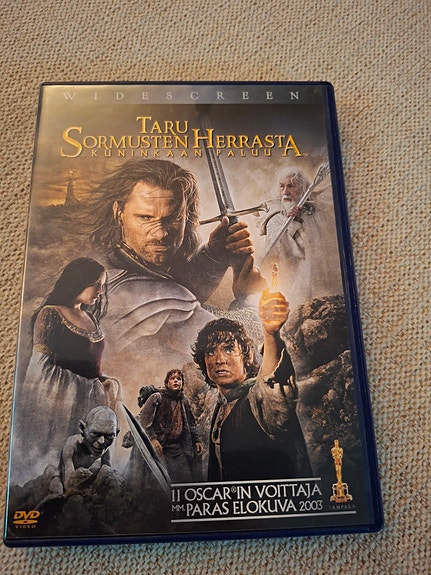 Taru sormusten herrasta Kuninkaan paluu DVD elokuva