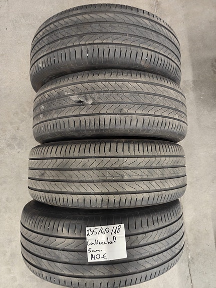 235/60R18 Continental käytetyt kesärenkaat