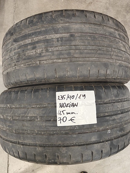 235/40R19 Nokian käytetyt kesärenkaat