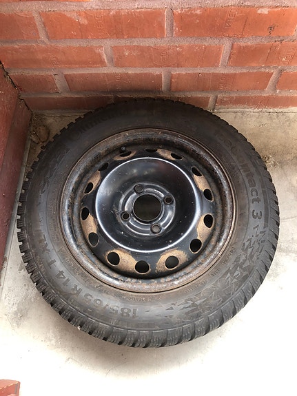 4kpl Continental Ice Contact 3 185/65 R14 Nastarenkaat