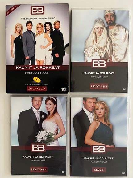 Kauniit ja rohkeat - parhaat häät, 5 DVD:n boxi