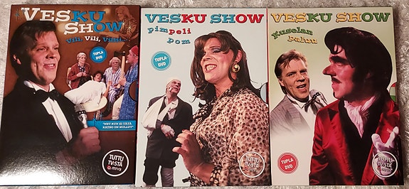 Vesku Show DVD-boksit 3 kpl