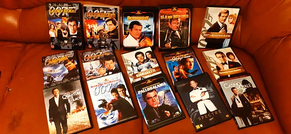 Dvd-Elokuvia James Bond Batman Matrix Thor CSI Grave Danger yms
