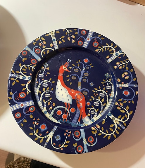 4kpl Iittala Taika lautanen sininen