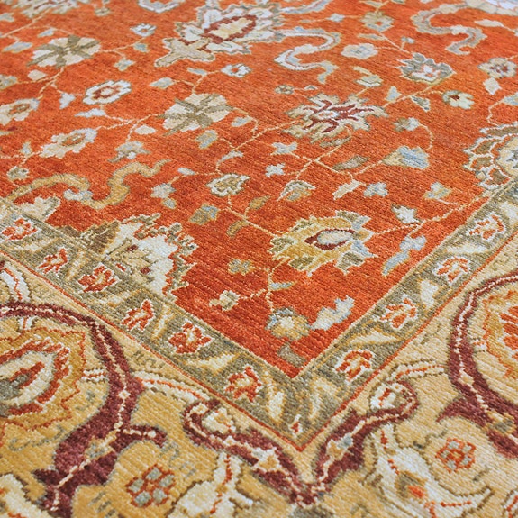 Käsinsolmittu villamatto 240 x 170 cm Ziegler, Pakistan