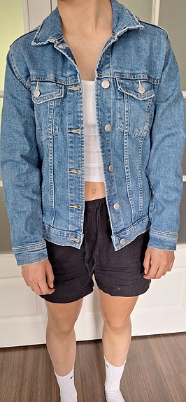 Naisten Gina Tricot farkkutakki, S