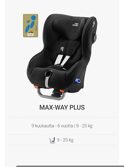 Britax Max-way/Max-way plus -turvaistuin