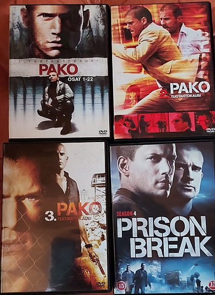 Prison Break Pako kaudet 1–4 DVD-boksi