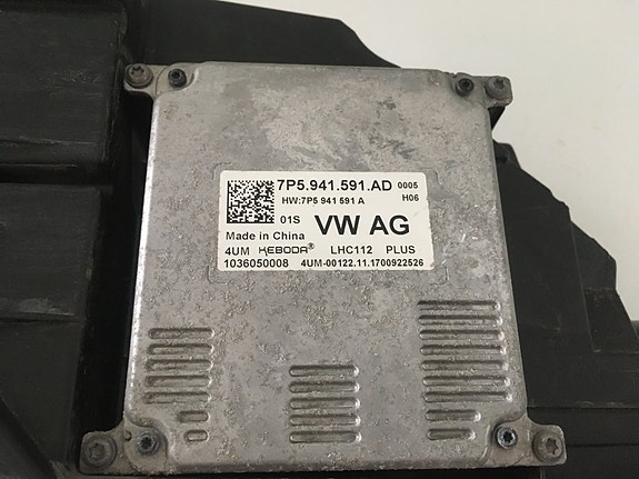 VW AG Led- ajovalon ohjausyksikkö