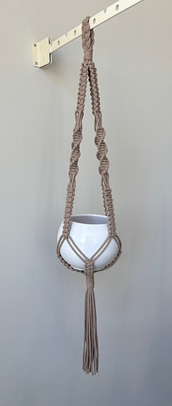 Makramee amppeli 98 cm (uusi)