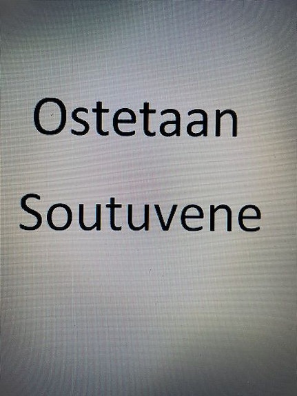 Ostetaan soutuvene