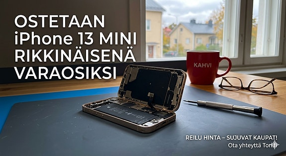 Ostetaan rikkinäinen iPhone 13 mini! 📱