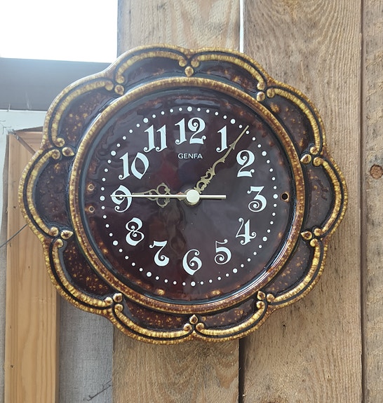 Vintage keraaminen seinäkello