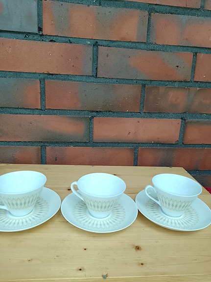Arabia Anni kahvikupit 3 kpl retro