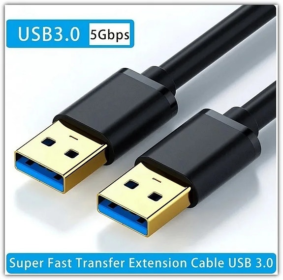USB 3.0 / USB A -> USB A /  uros-uros kaapeli / 1m