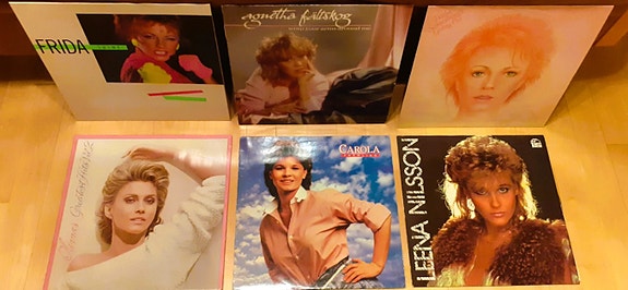 LP-levyjä Carola Frida Agnetha Olivia Leena