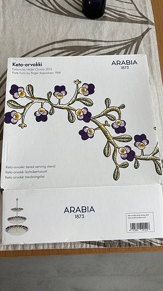 Arabia Keto-orvokki kolmikerrosvati