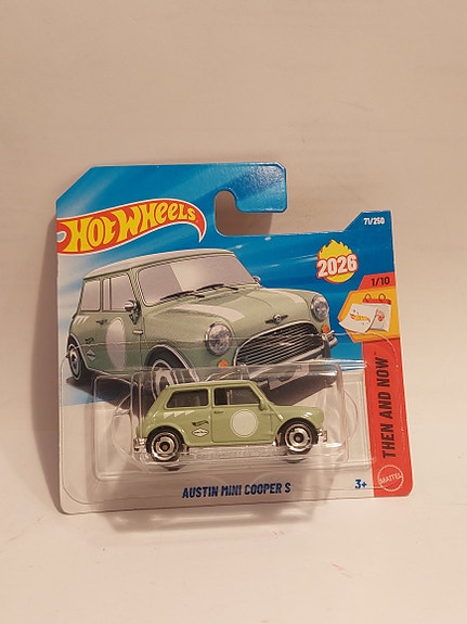 Hot Wheels Austin Mini Cooper S pikkuauto