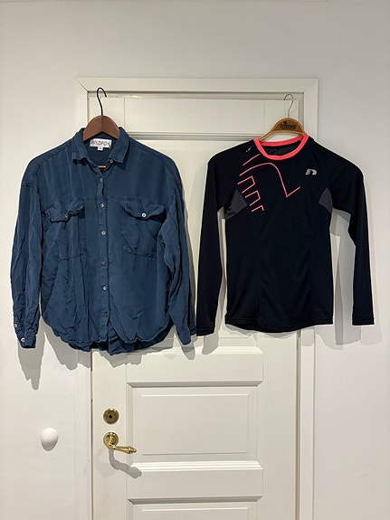 Kauluspaita oversize XS/S ja urheilupaita XS