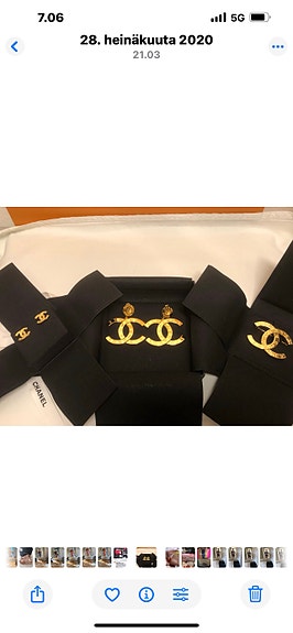 Chanel korvakorut ja rintakoru