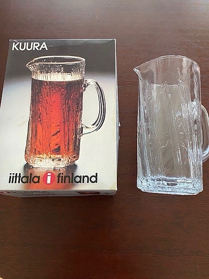 Iittala Kuura lasikannu,Tapio Wirkkala