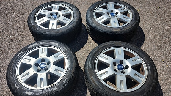 Ford 16" alumiinivanteet, kesärenkaat 205/55r16